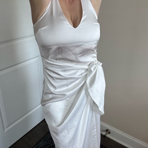 NWT Show Me Your Mumu White Dress Bridal Silky - Picture 5 of 10